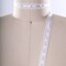 2 Yards White Polyester Eyelet Lace Trim with Satin Ribbon Lattice and Picot Edges